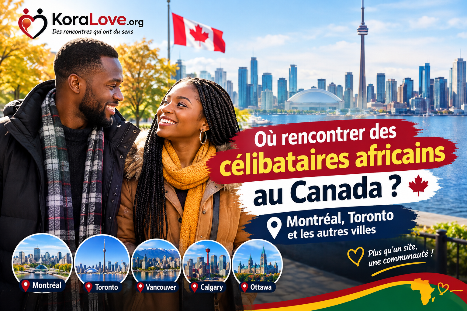 Célibataires africains au Canada : où se rencontrer ?